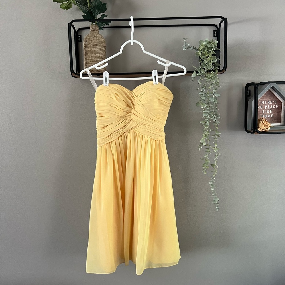 Bill Levkoff strapless Bridesmaid Dress
